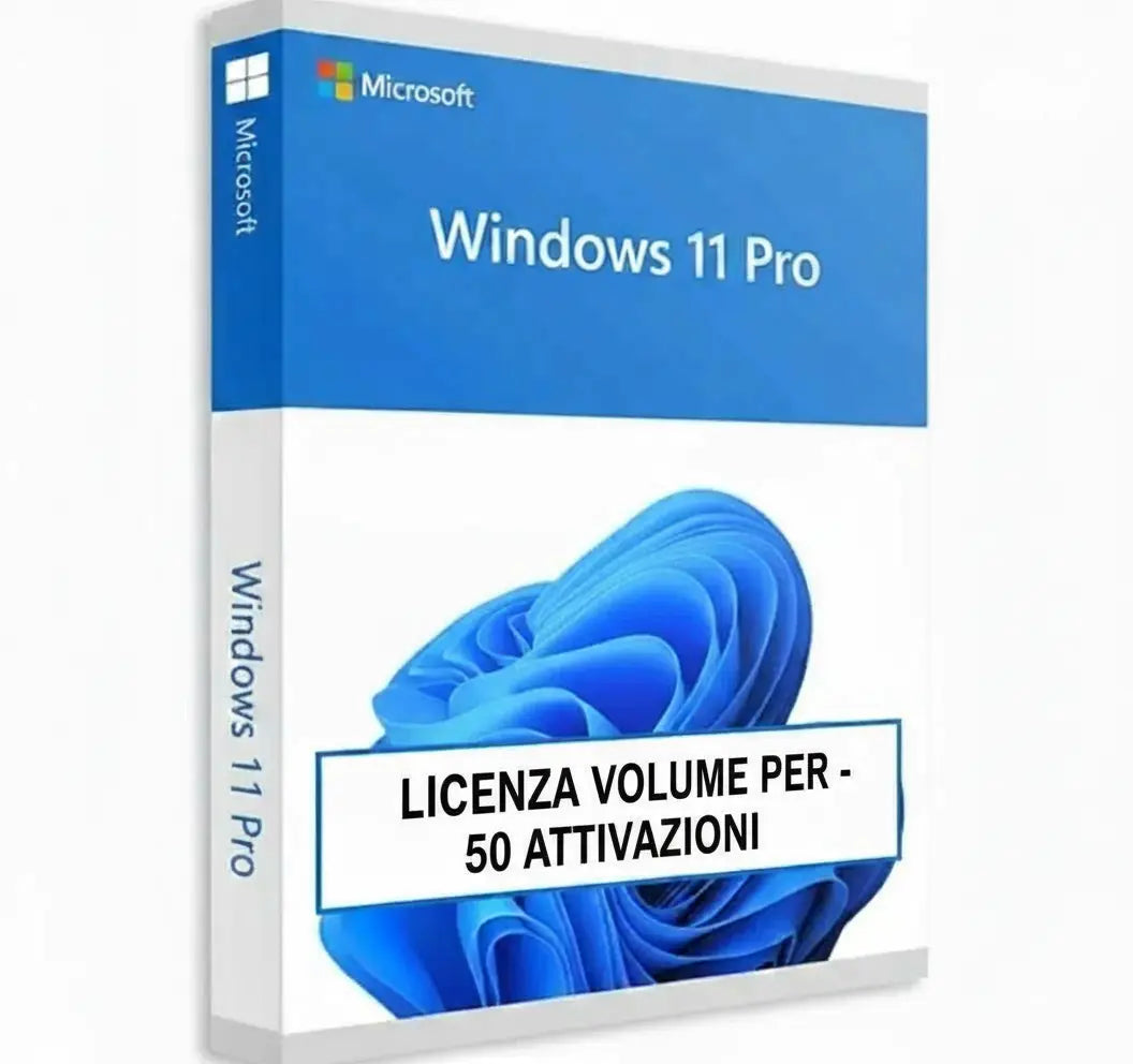 Windows 11 Pro – Licenza Volume per 50 Attivazioni MSLicenze