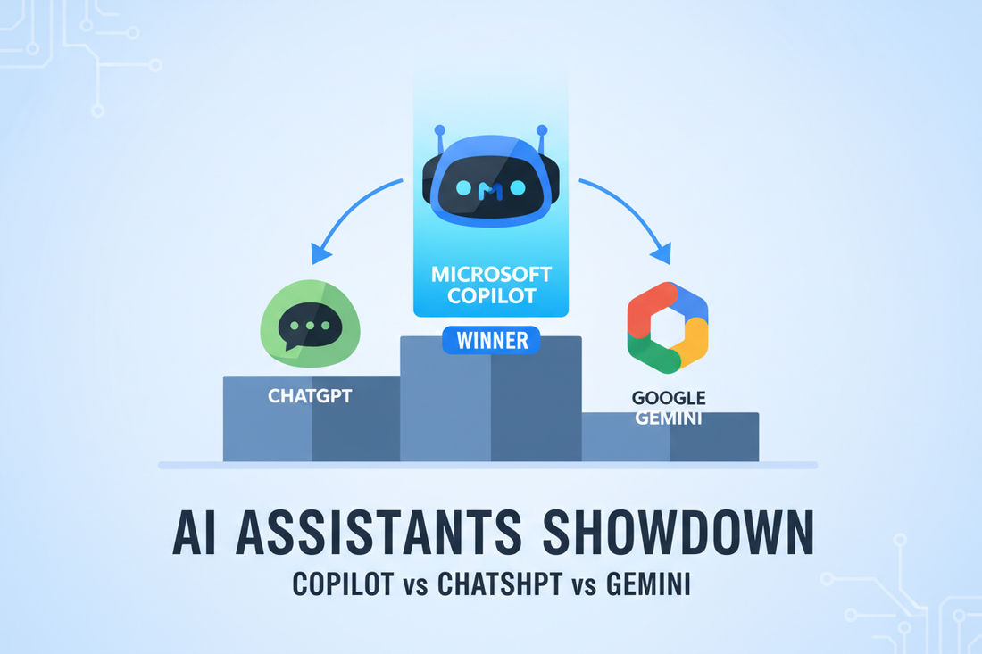 Microsoft Copilot vs ChatGPT vs Google Gemini: Quale AI Scegliere per il Lavoro