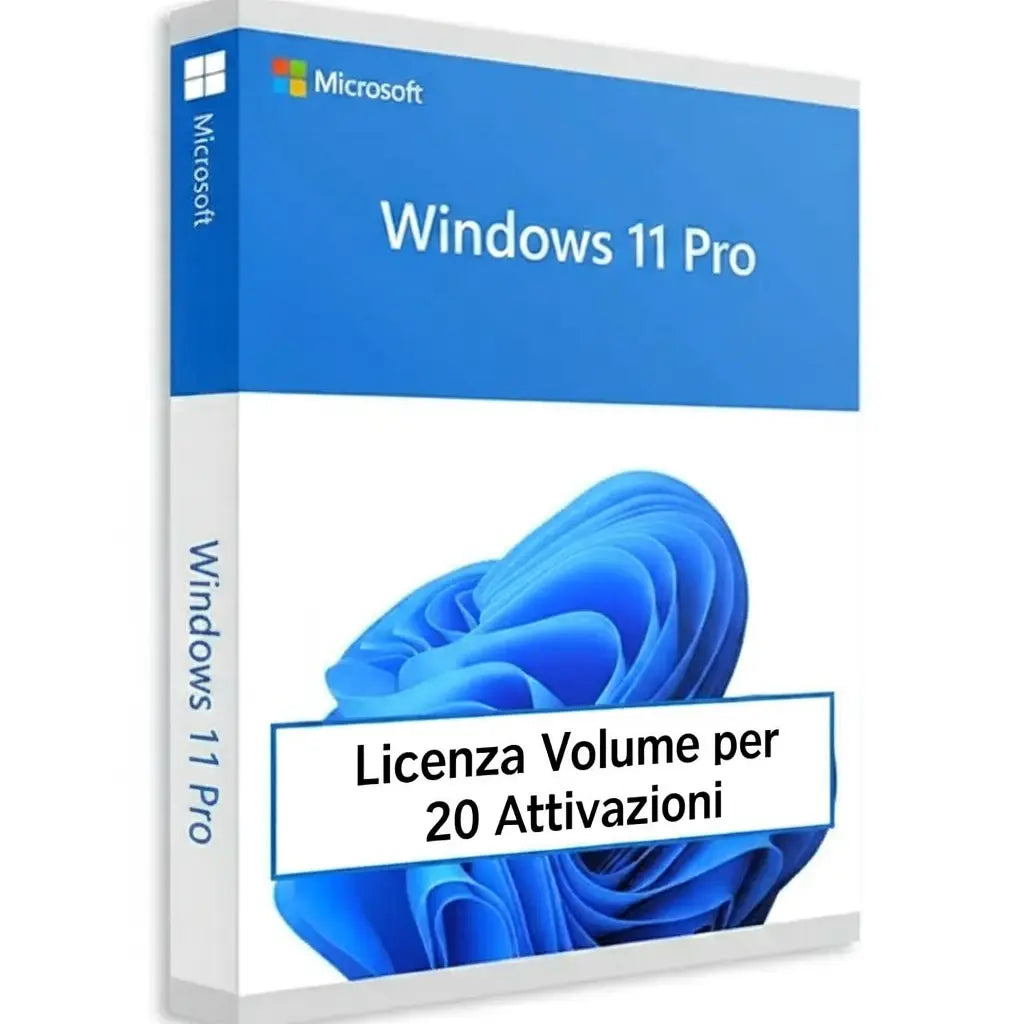 Windows 11 Pro – Licenza Volume per 20 Attivazioni MSLicenze
